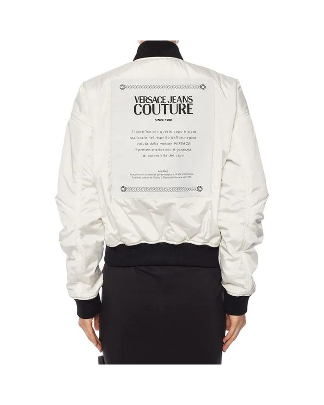 Versace Jeans Metallic Baroque Print Reversible Casual Jacket