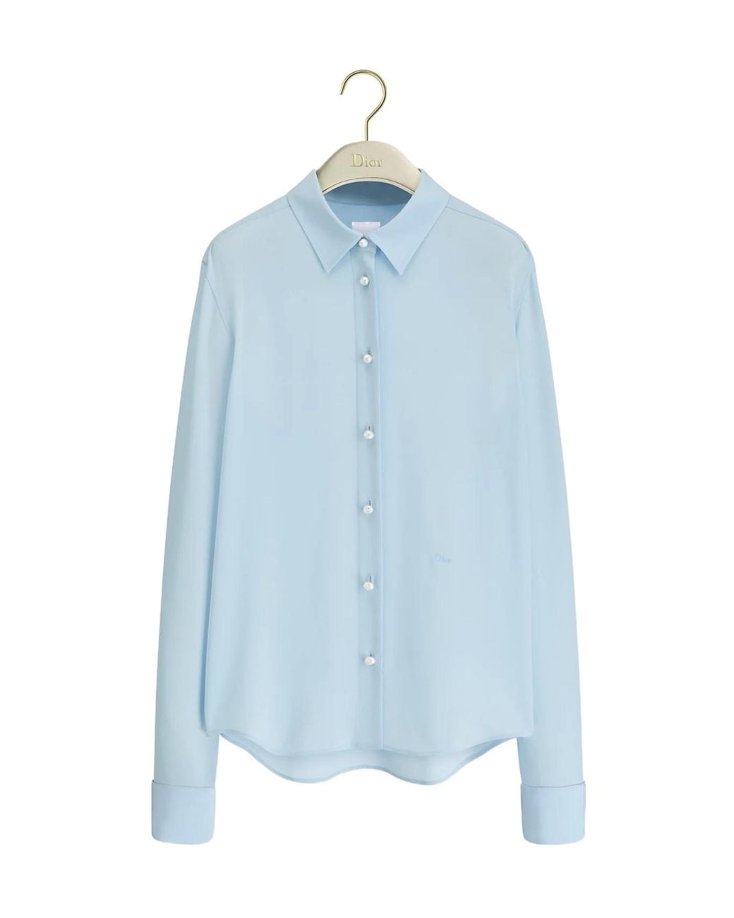 Dior Blue Long-Sleeved Shirt