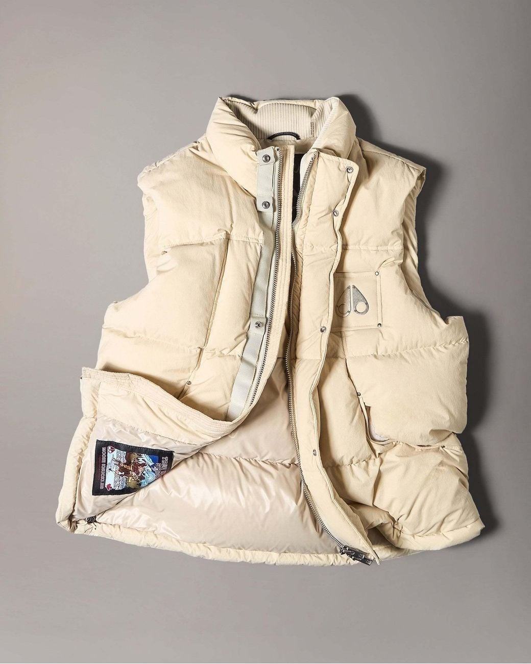 Moose Knuckles Natural Everest Down Puffer Vest for men