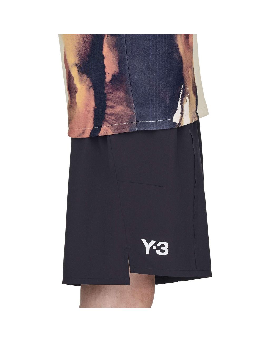 Y-3 Black Casual High-Waisted Shorts for men