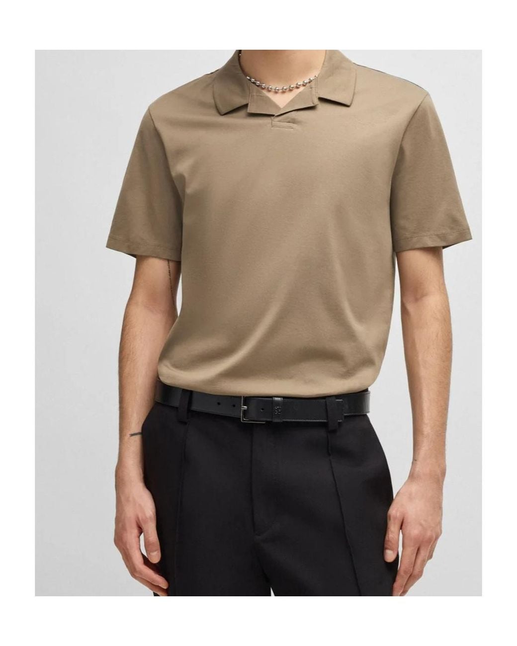 Boss Brown Dimerspolo T-Shirt for men