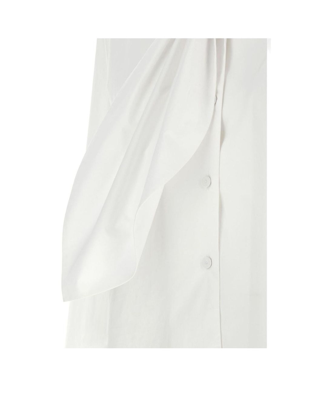 Alberta Ferretti White Lavallière Collar Shirt