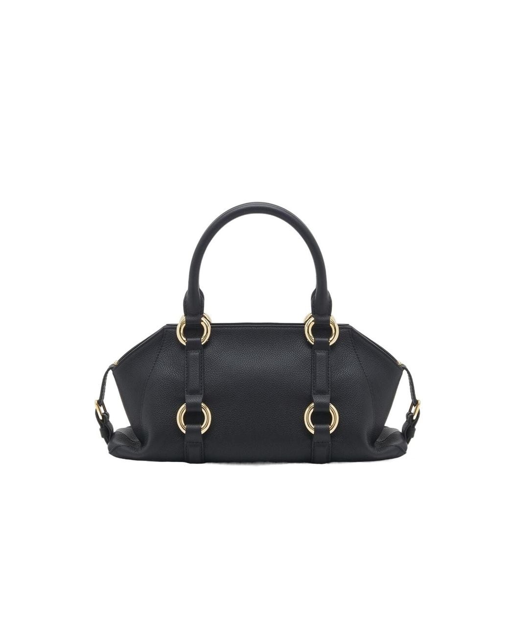 McQueen Black Farringdon Small Tote Bag