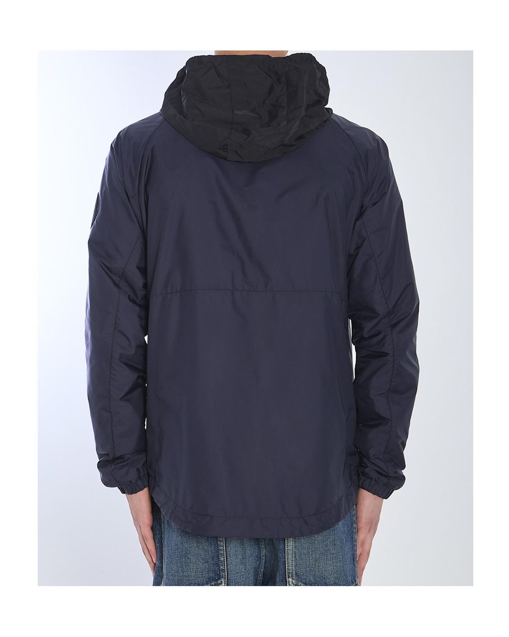 Moncler Blue Octano Zip-Up Hooded Jacket for men