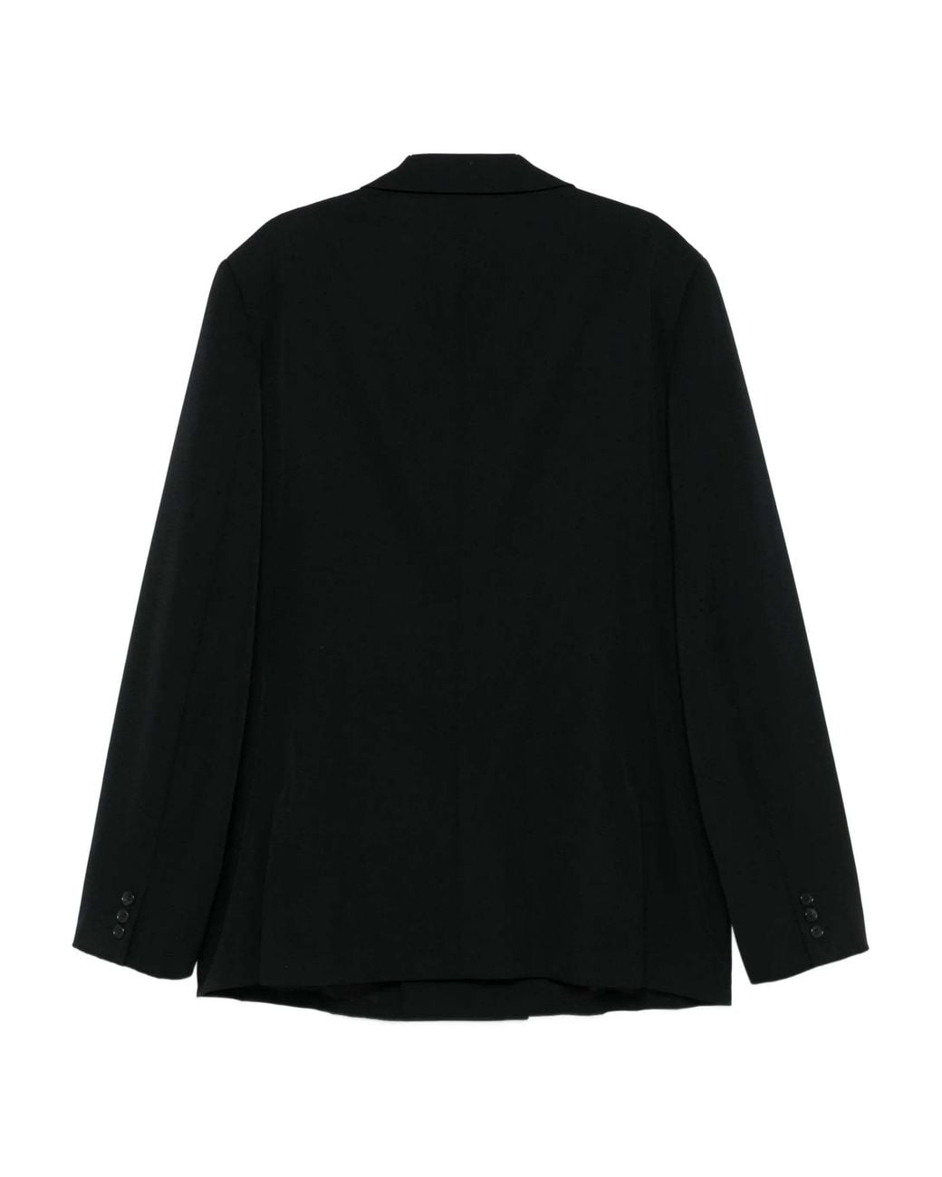 Comme des Garçons Black Double-Breasted Blazer for men