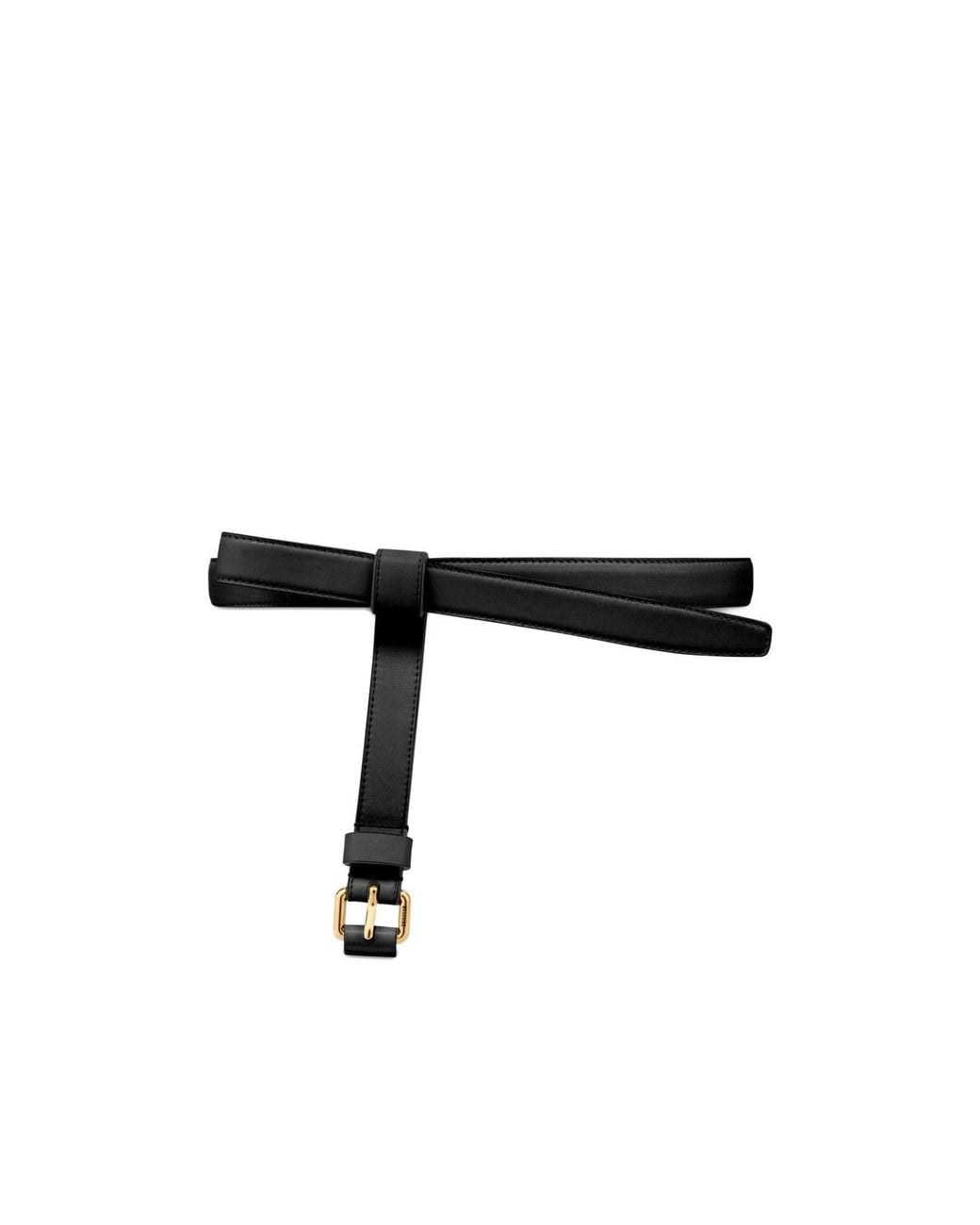 Moschino Black Double-Buckle Belt