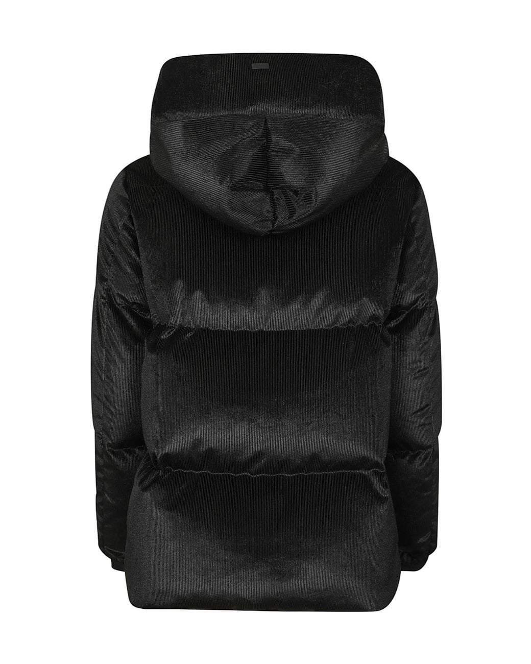 Herno Black Short Hooded Down Jacket