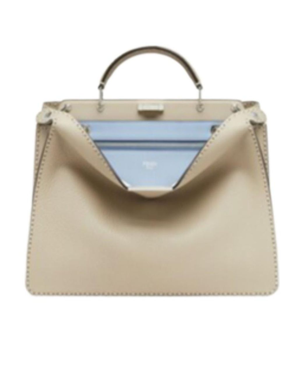 Fendi Metallic Peekaboo Medium Tote Bag for men