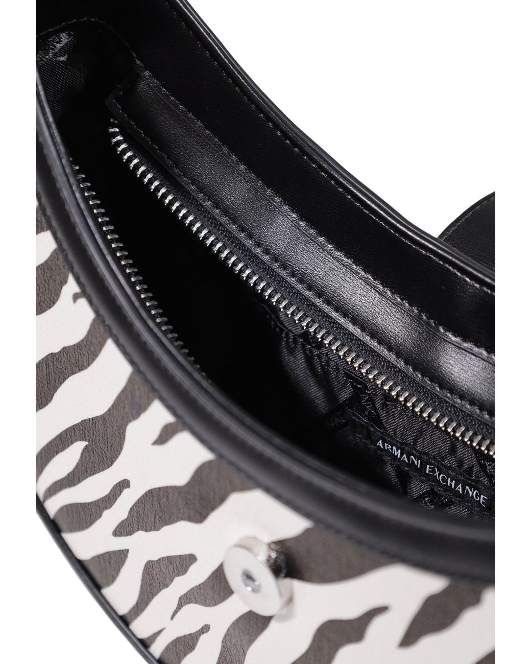 ARMANI EXCHANGE White Hobo Shoulder Bag