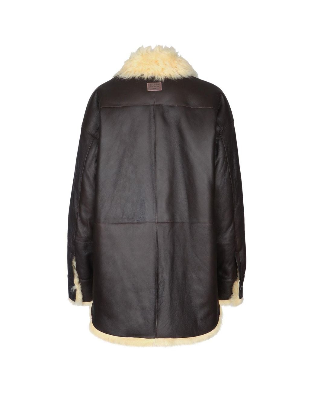 Acne Black Shearling Shirt Jacket