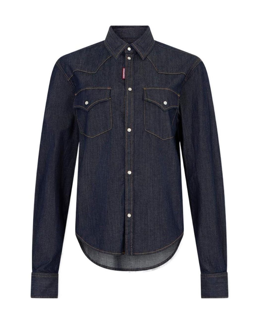 DSquared² Blue Western Denim Shirt