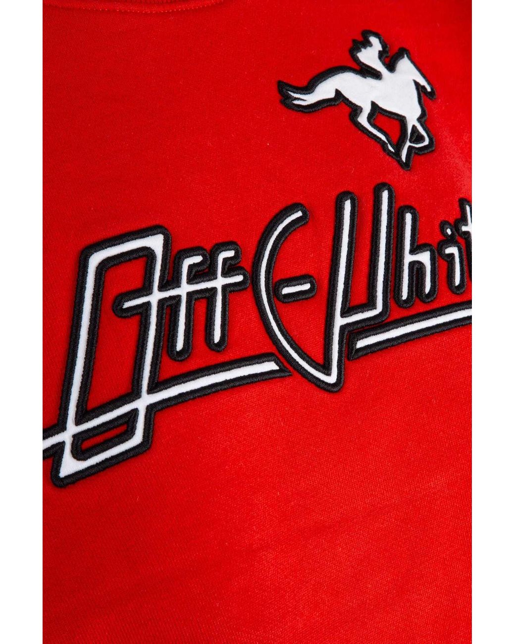 Off-White c/o Virgil Abloh Red Printed Pullover