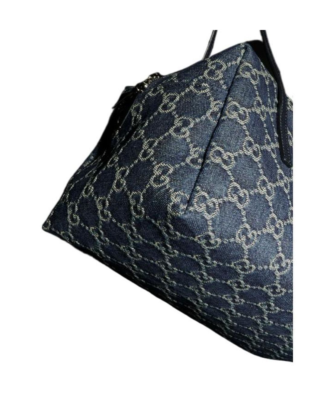 Gucci Blue Melrose Medium Boston Bag