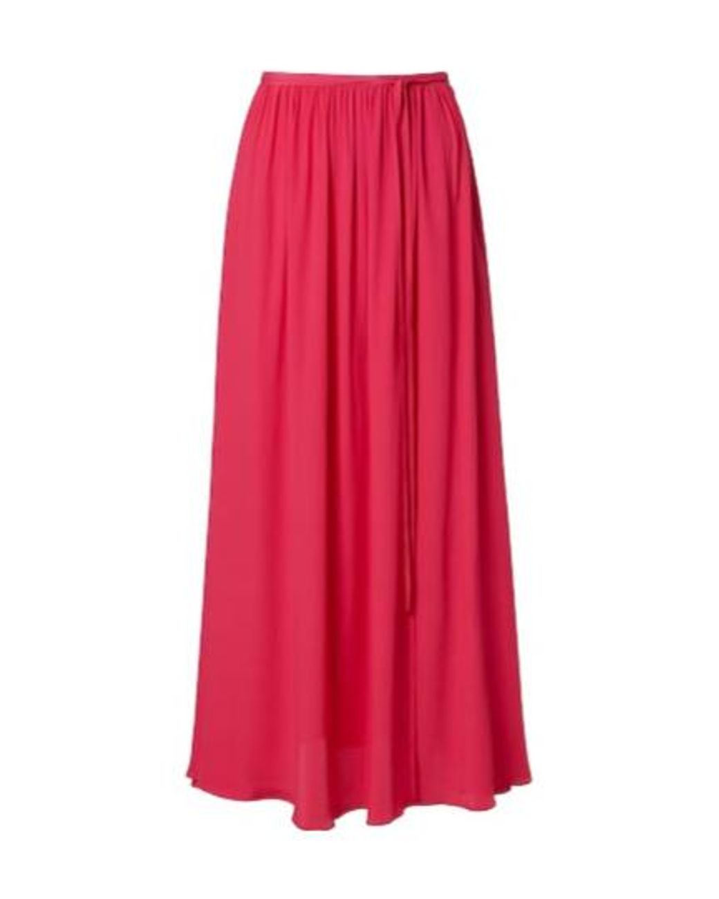 Joseph Red Elba Crêpe Maxi Skirt