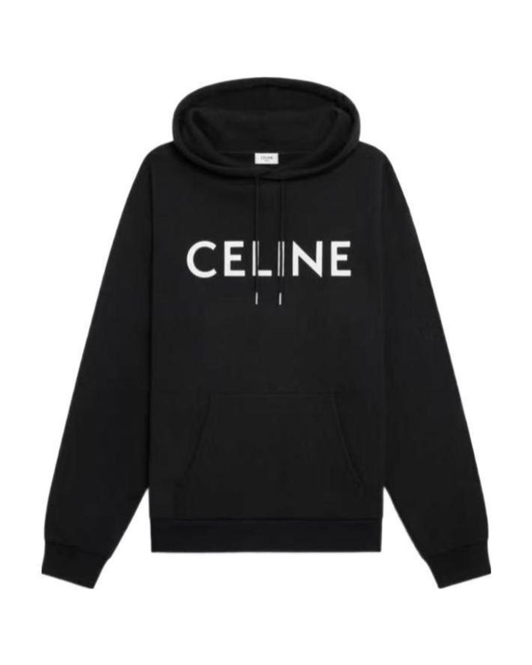 Céline Black Loose Hoodie for men