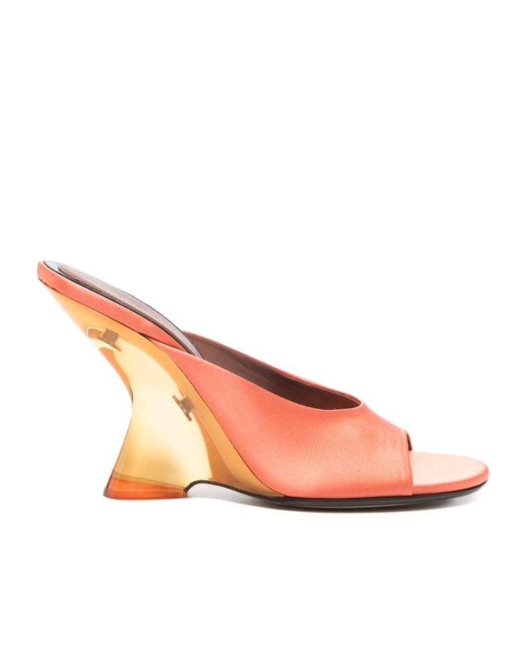 Dries Van Noten Pink Wedge Heel High-Heeled Sandals