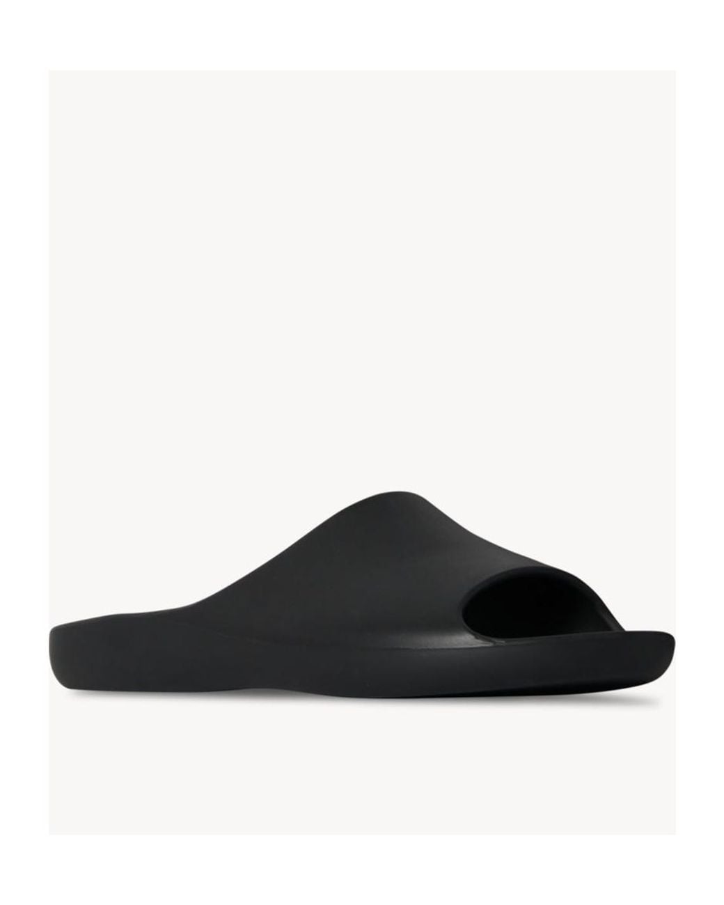 The Row Black Ama Slip-On Slides