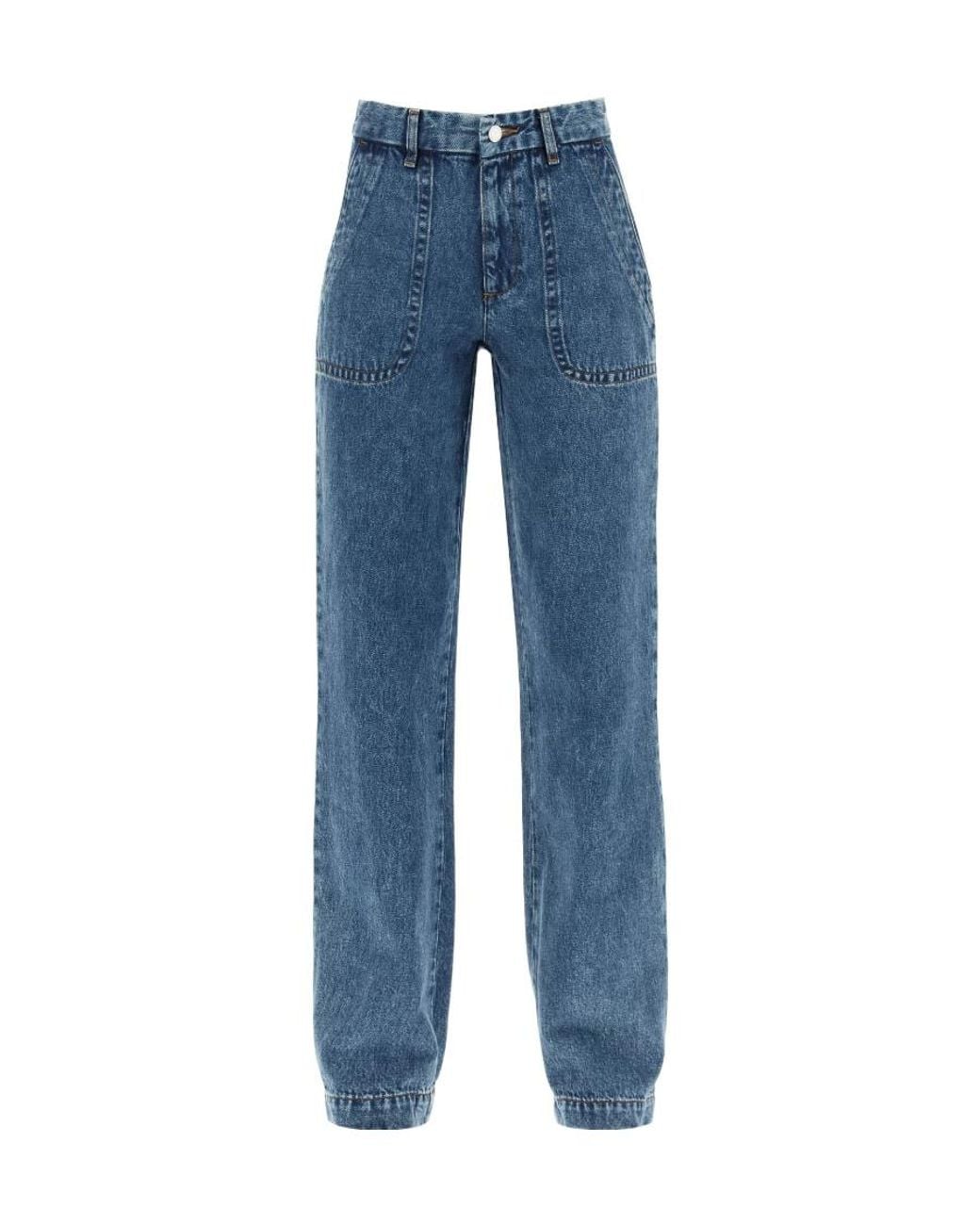 A.P.C. Blue Seaside High-Waist Flared Jeans