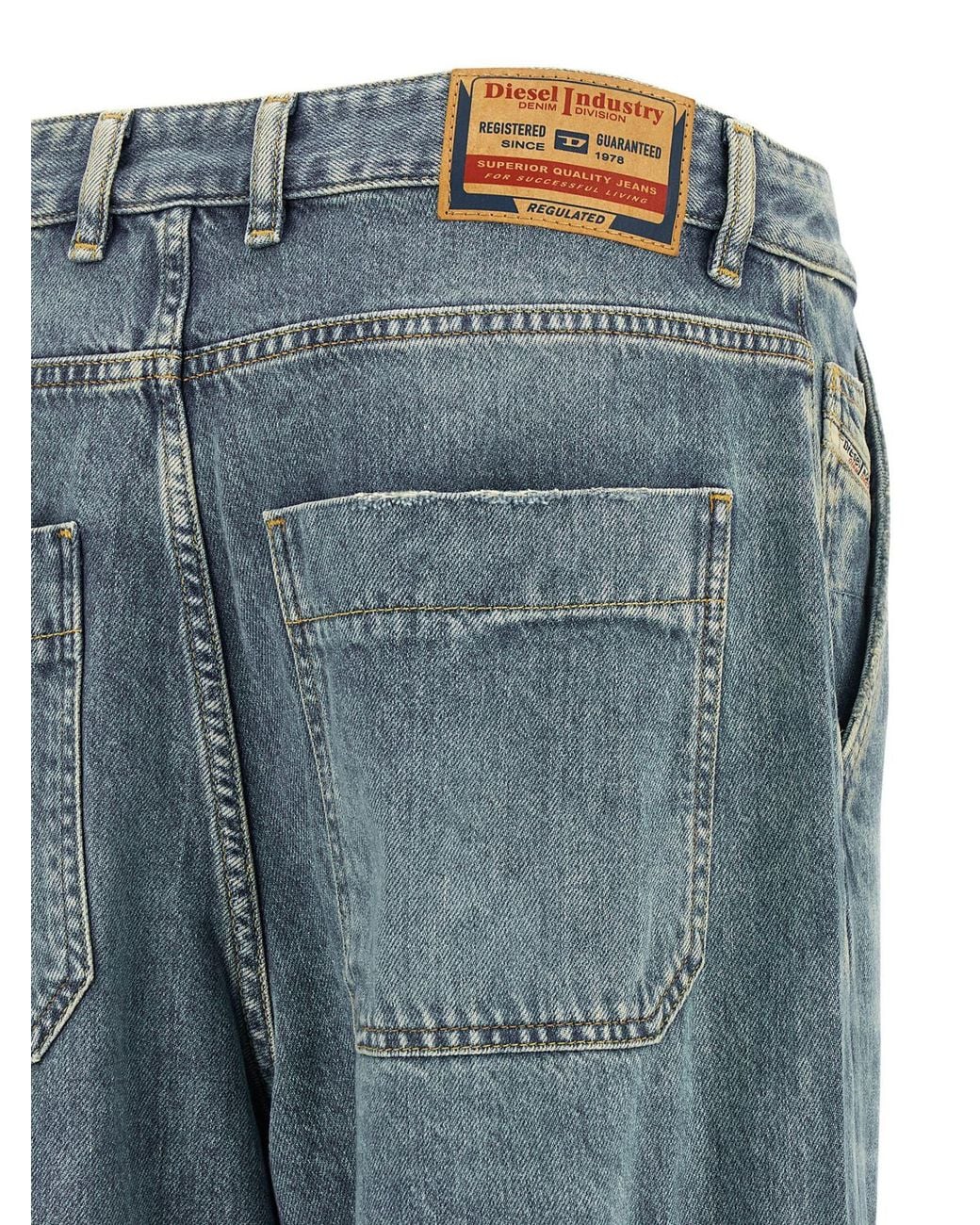 DIESEL Blue D-Sire-Cargo-D Jeans