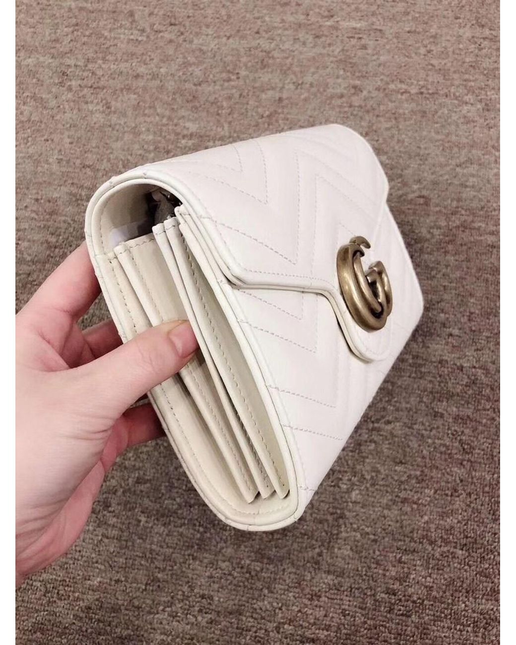 Gucci Pink Gg Marmont Quilted Woc