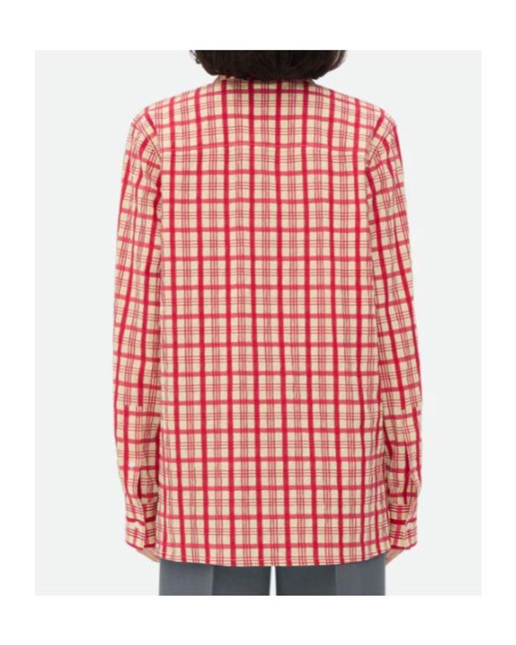 Bottega Veneta Blue Check Shirt