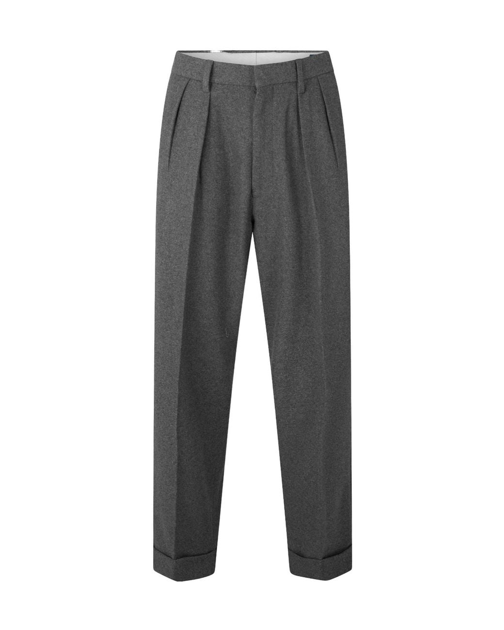 Polo Ralph Lauren Gray Ruched Hemmed Trousers for men