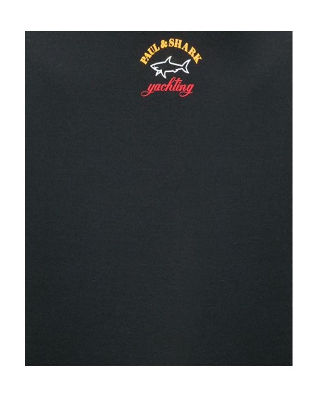 Paul & Shark Black Graphic Printed T-Shirt for men