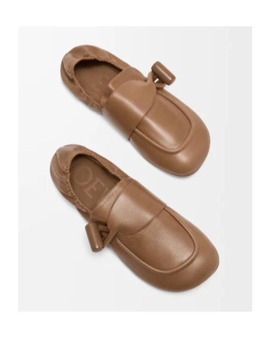 Loewe Brown Toggle Slip-On Loafers
