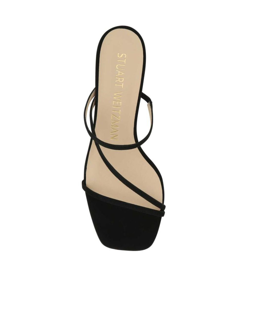 Stuart Weitzman White Lucite Sculpt Slip-On Mules