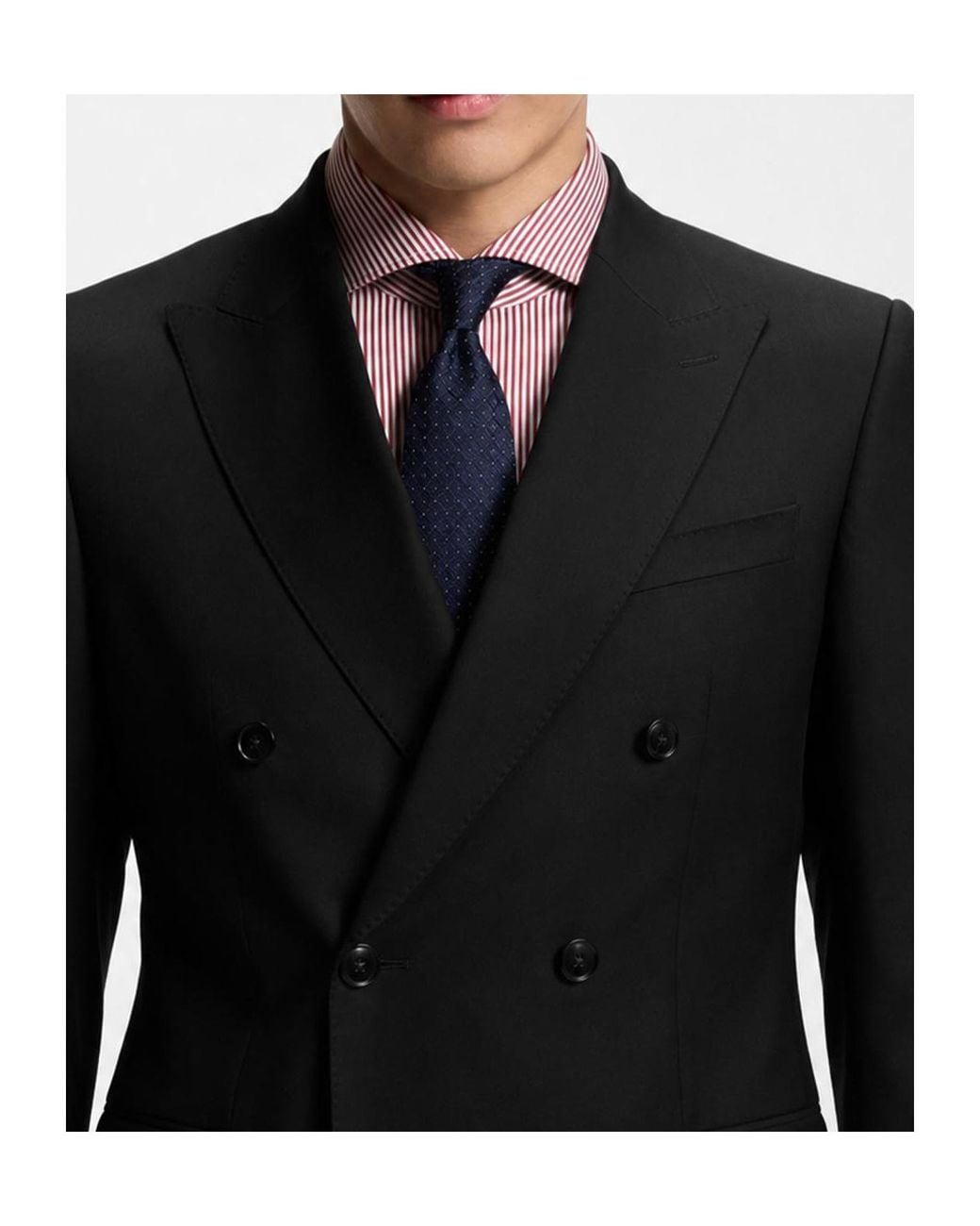 Boss Black Double-Breasted Notch-Lapel Blazer for men