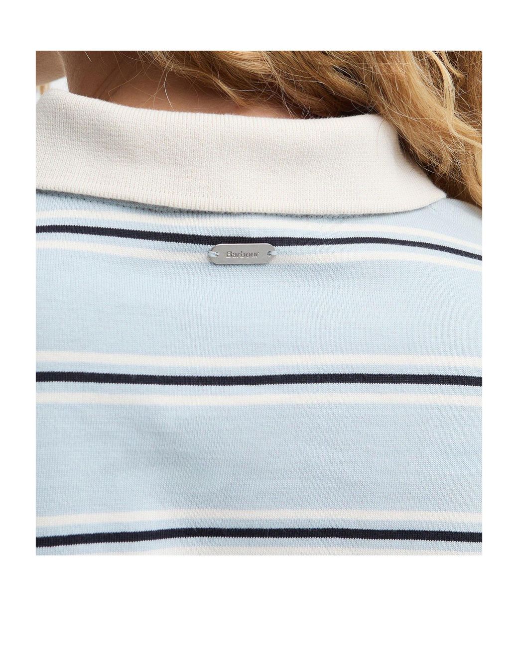 Barbour Blue Striped Polo Shirt