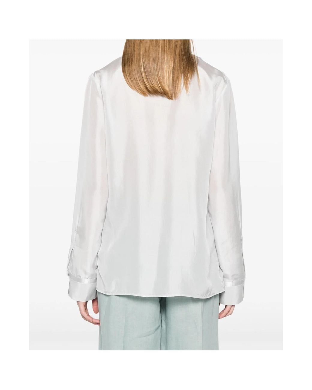 Forte_forte White Habotai Shirt