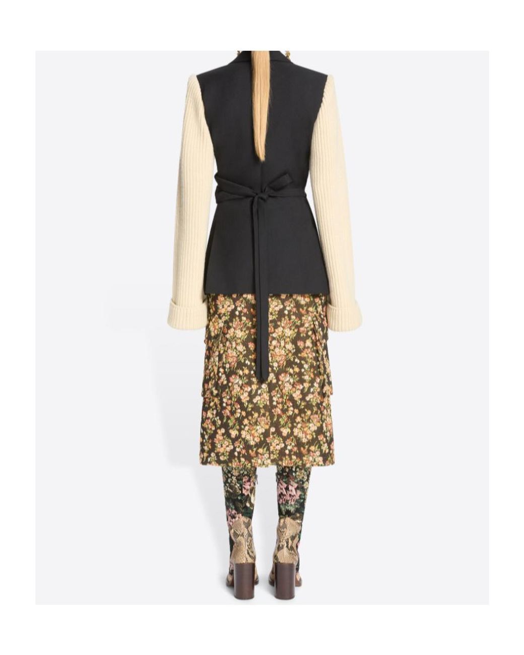 Dries Van Noten Black Beline Wrap Jacket