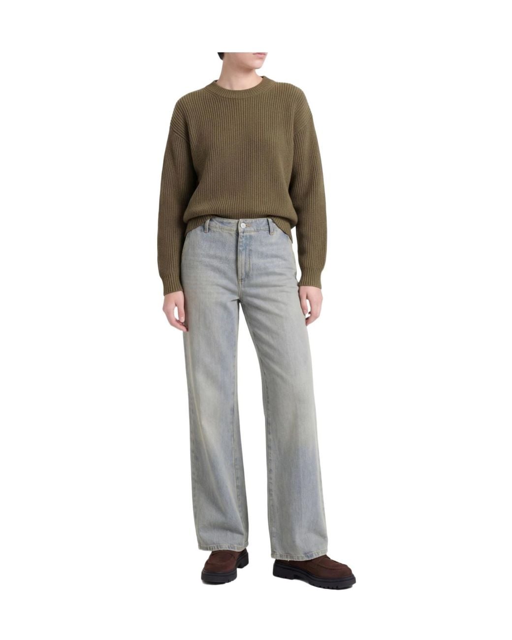 MAX&Co. Gray Denim Trousers