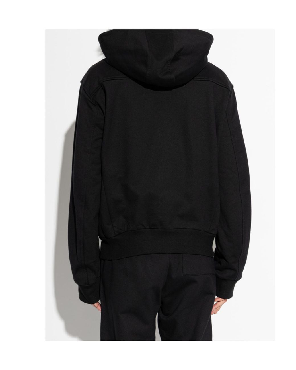 Dries Van Noten Black Schwarz Kapuzenpullover for men