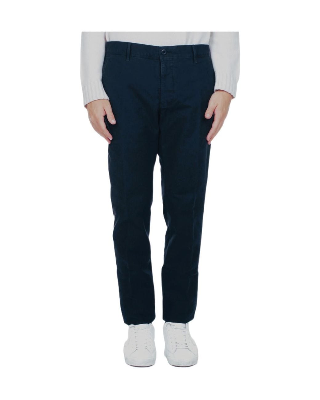 Incotex Blue Casual Trousers With Belt Loops for men
