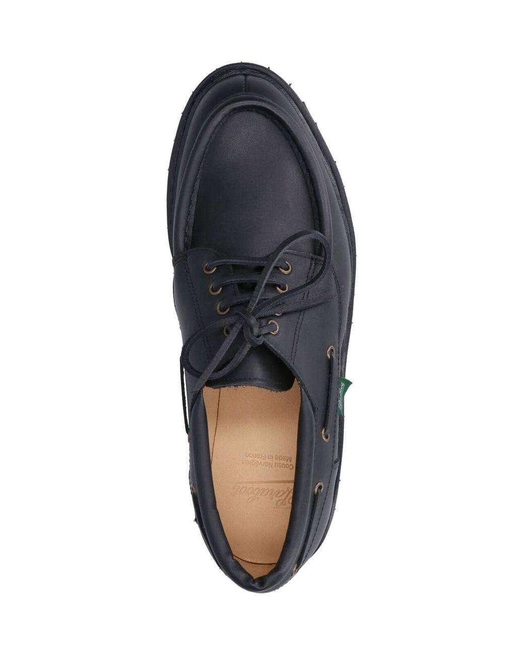 Paraboot Black Chimey Derby Shoes for men