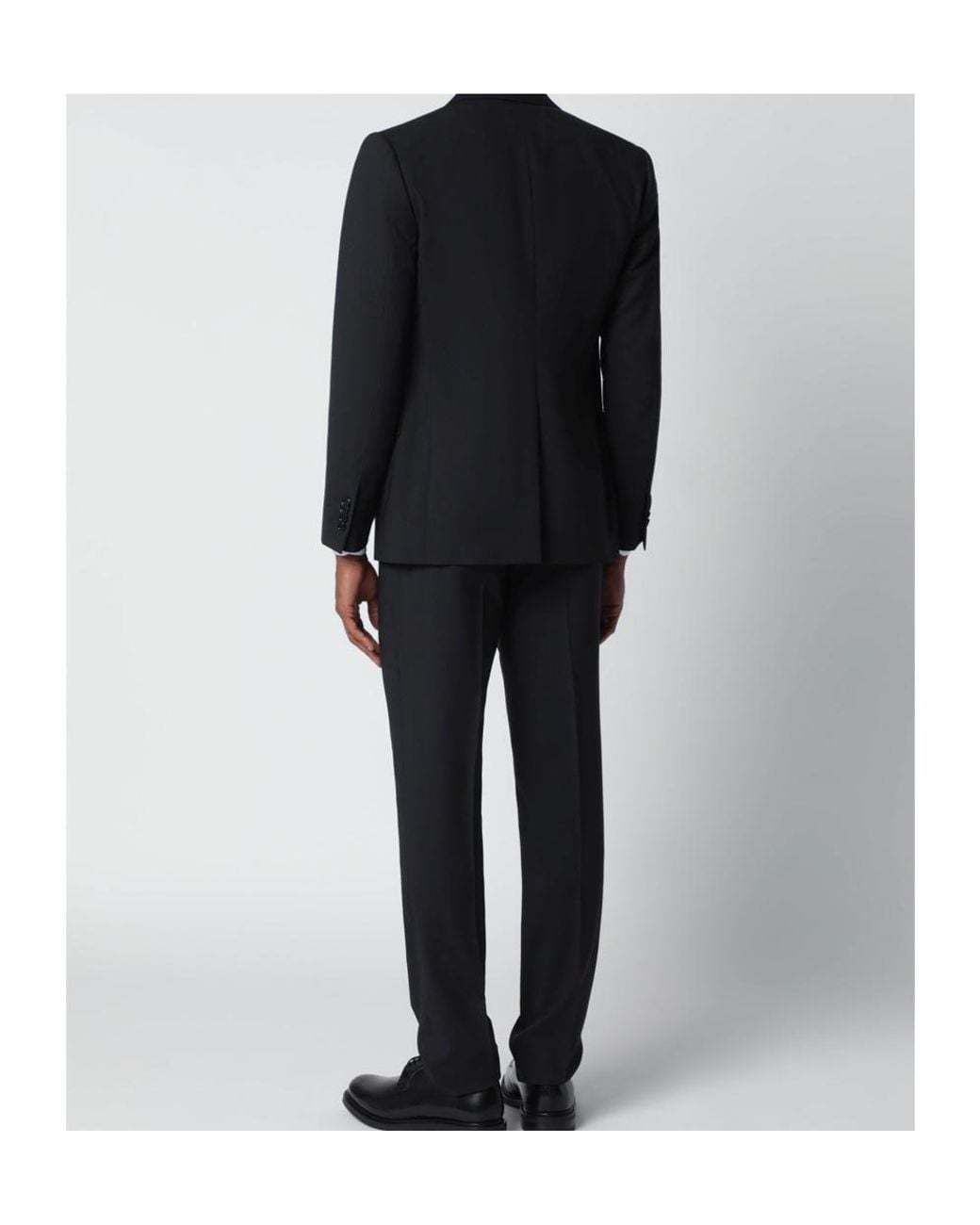 Lardini Black Single-Breasted Suit for men