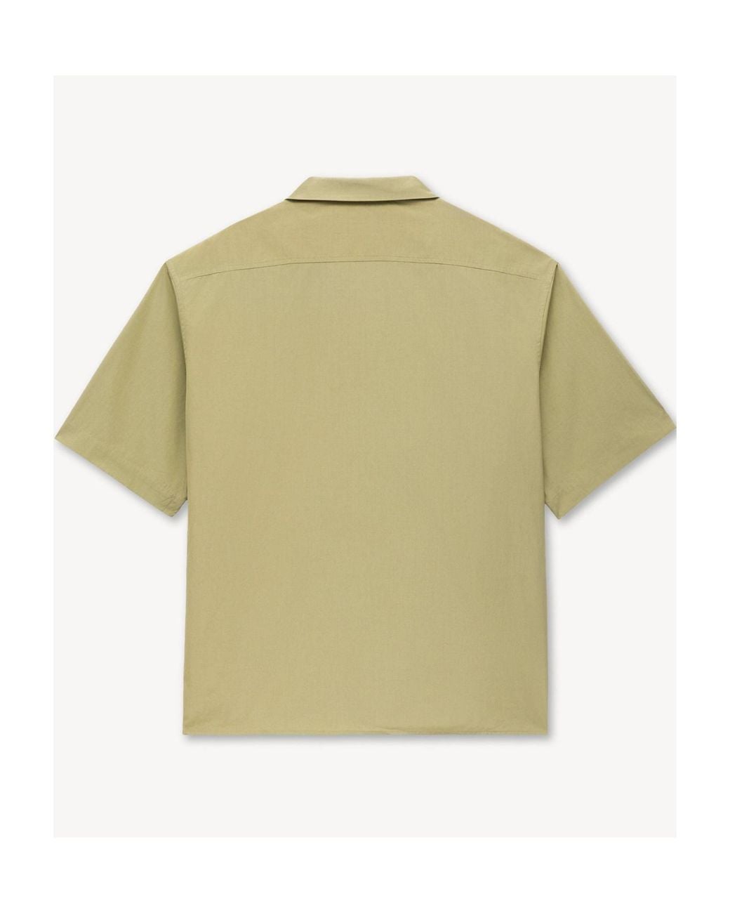 KENZO Green Tulip Hawaiian Poplin Short Sleeve Shirt for men