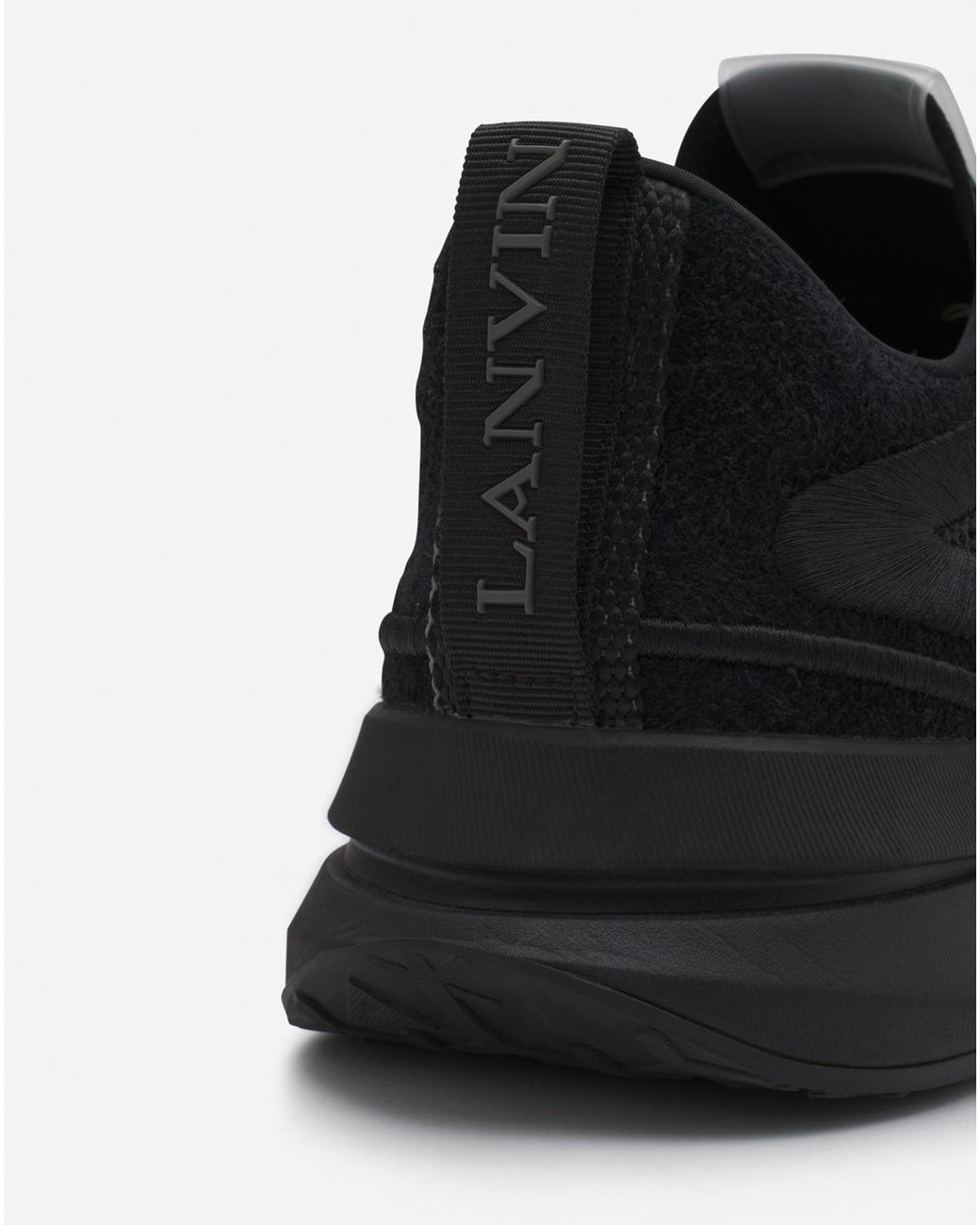 Lanvin Black L-I Mesh Sneakers for men