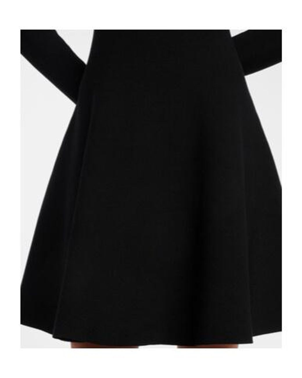 Oscar de la Renta Black Floral-Appliqué Off-Shoulder Minidress