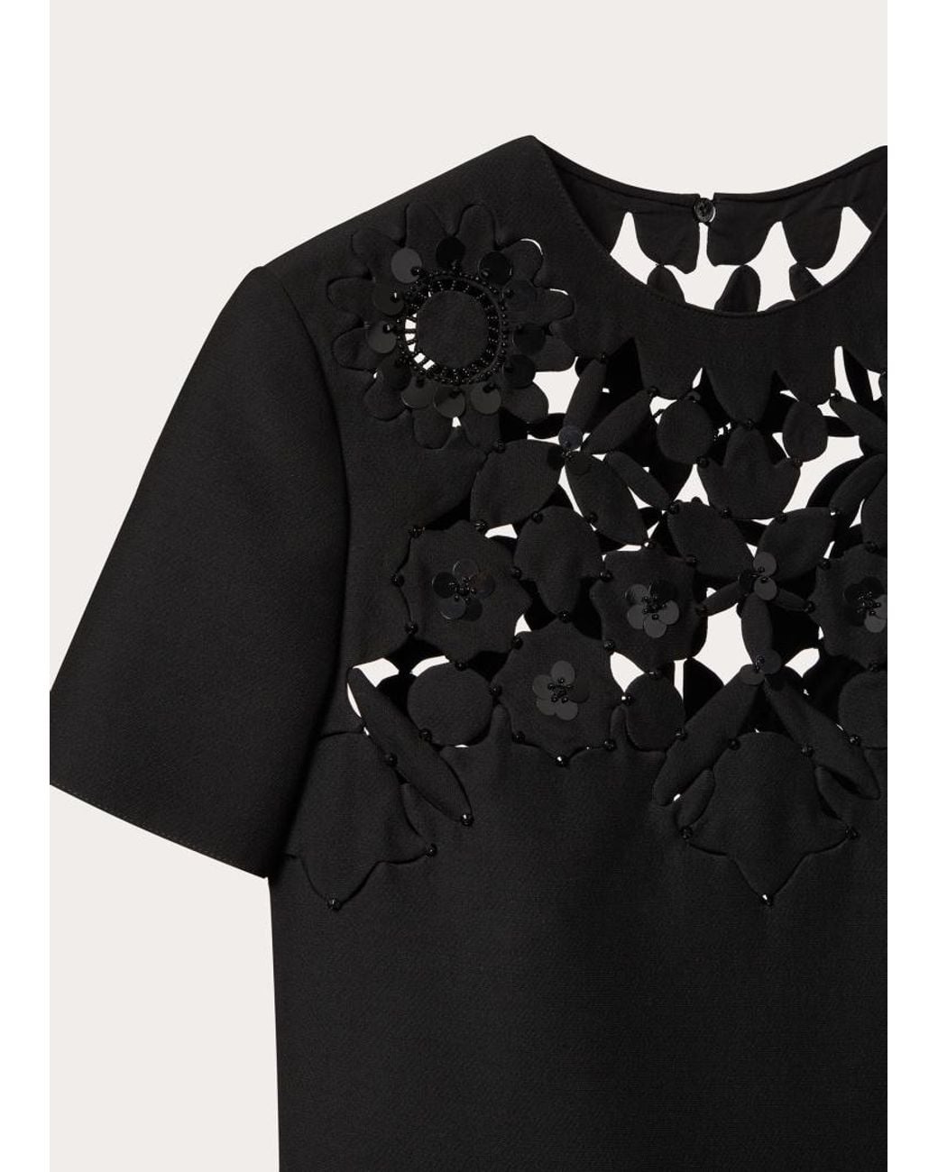Valentino Black Round Neck Dress