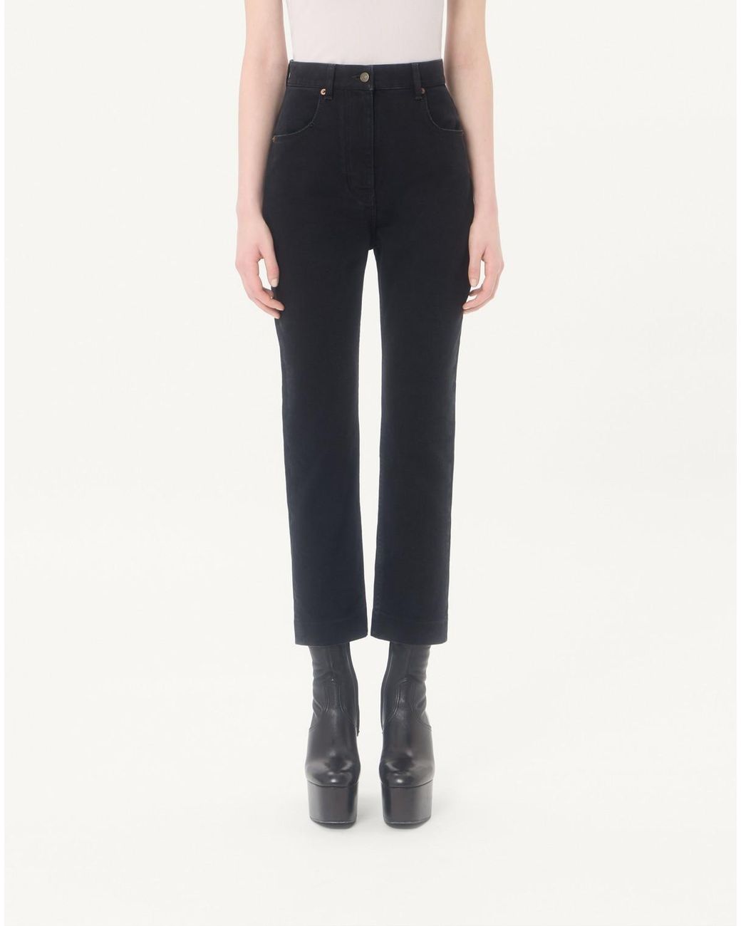 Valentino Blue Denim Trousers