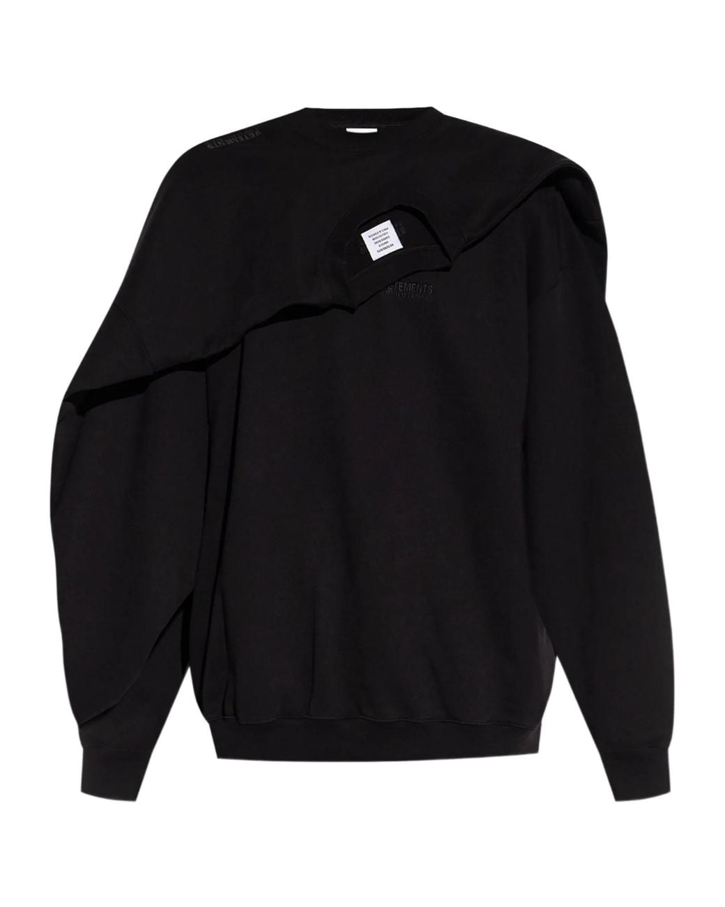 Vetements Blue Decorative Trim Sweatshirt for men