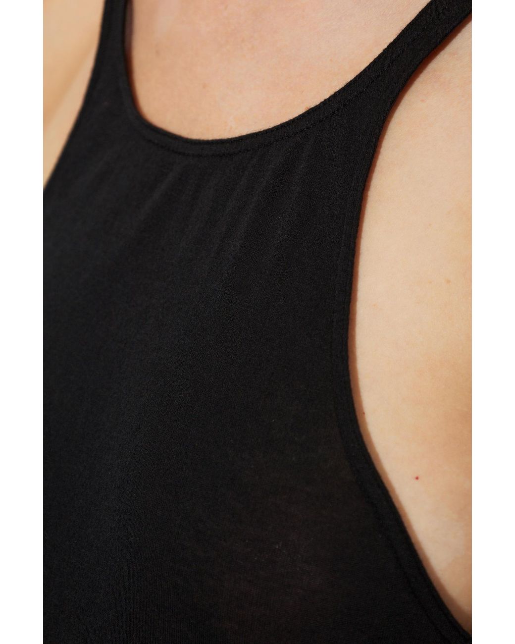 Rick Owens Black Rick Owens Sleeveless Crewneck Top