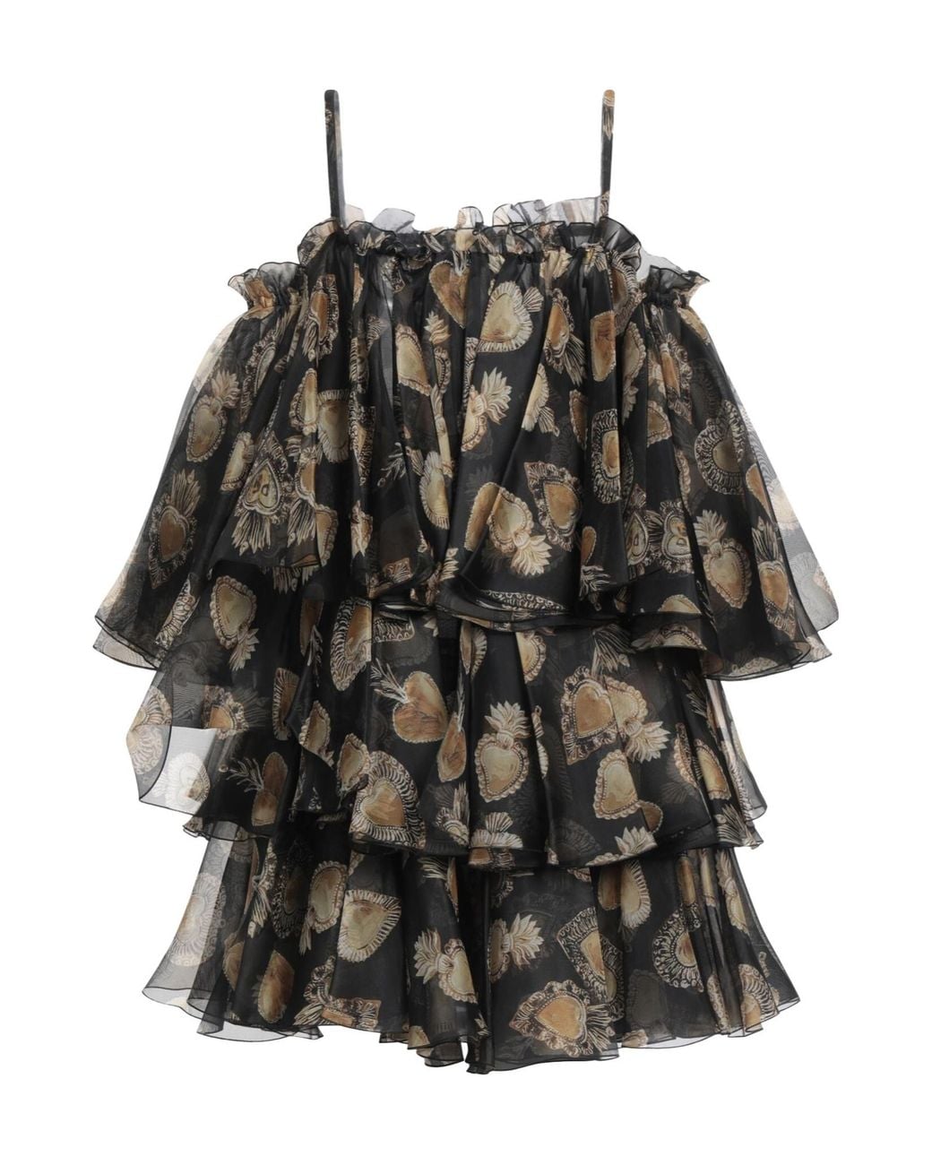 Dolce & Gabbana Black Color-Blocked Dress