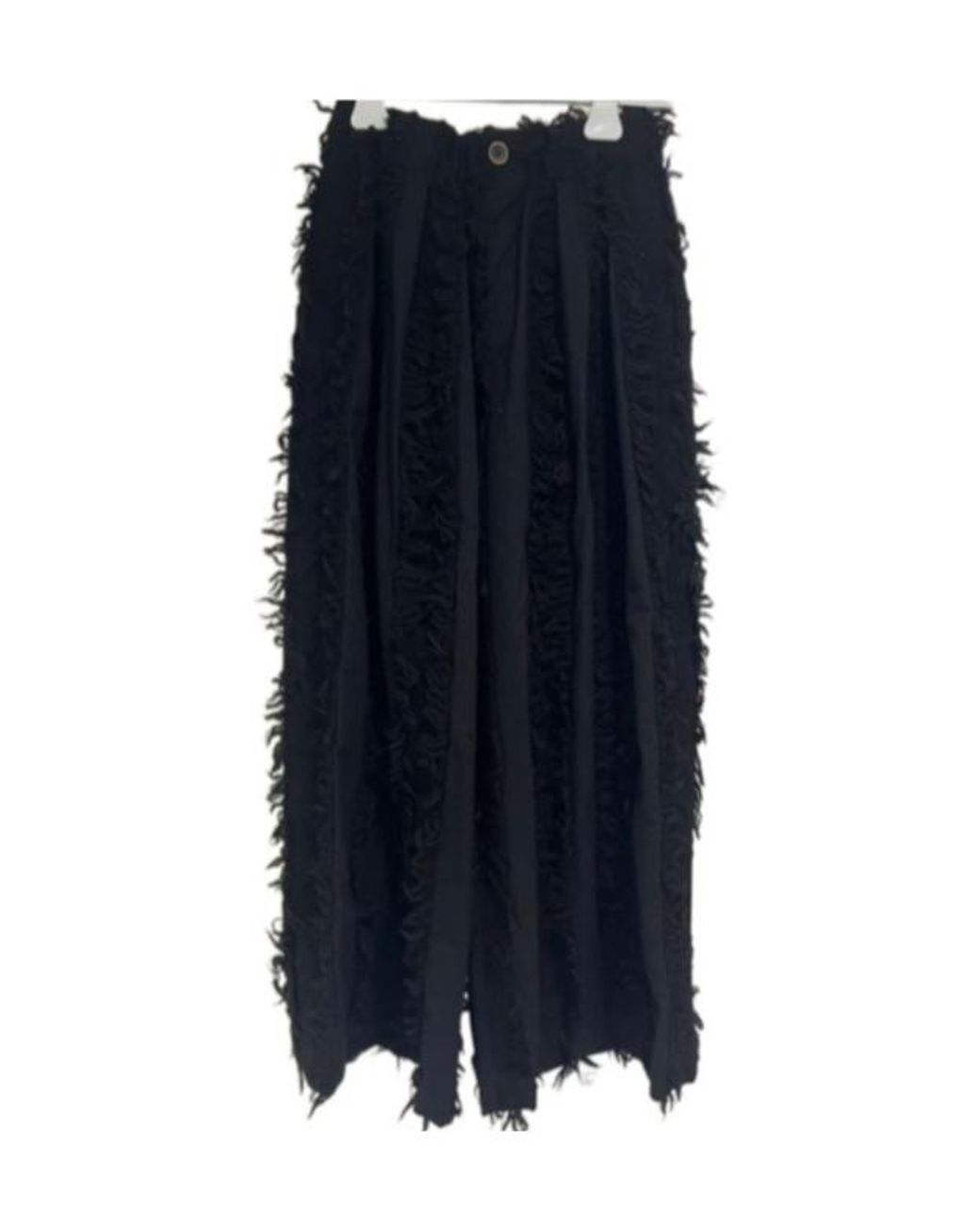 Uma Wang Blue Fringed Casual Pants