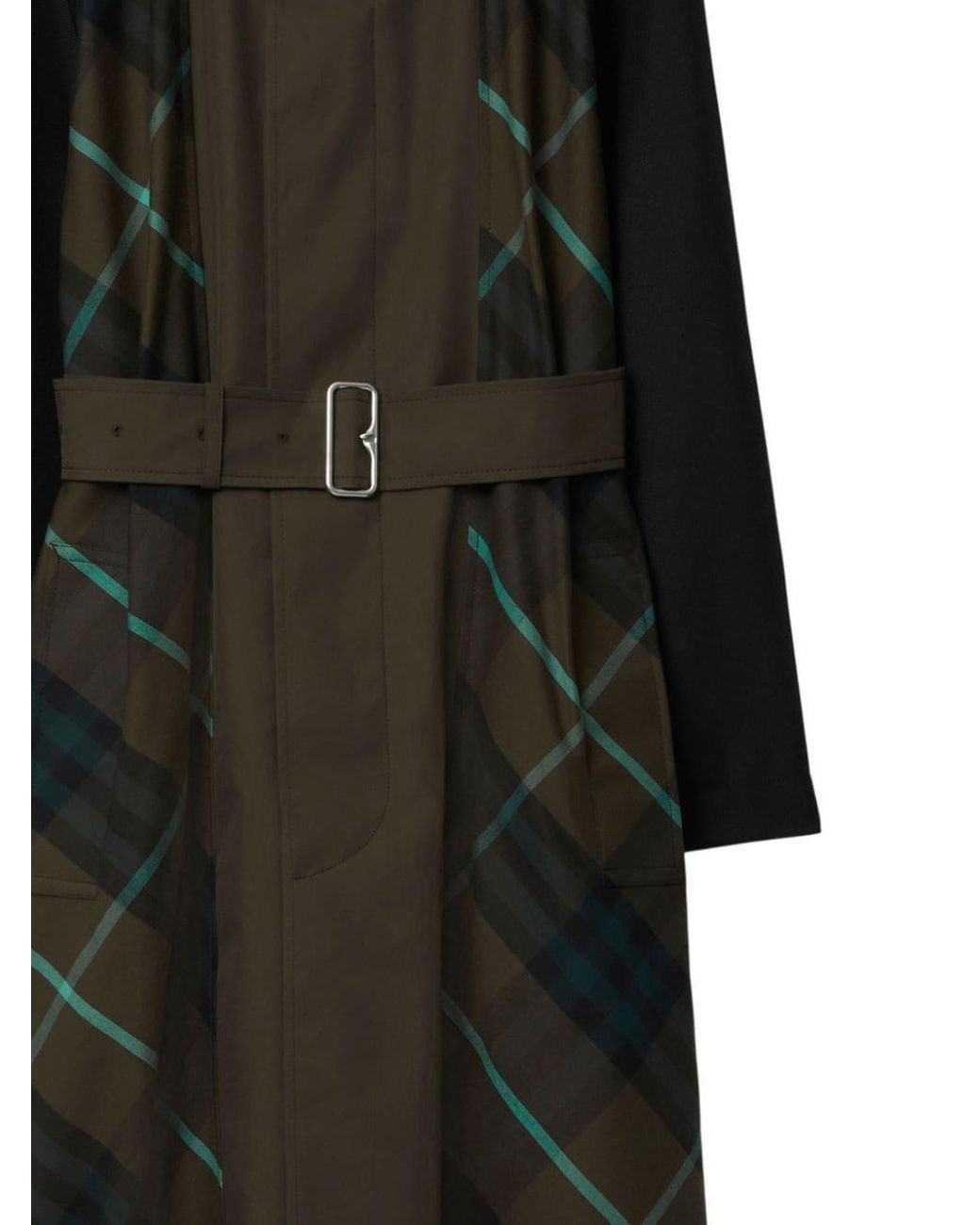Burberry Black Bradford Belted-Waist Reversible Trench Coat