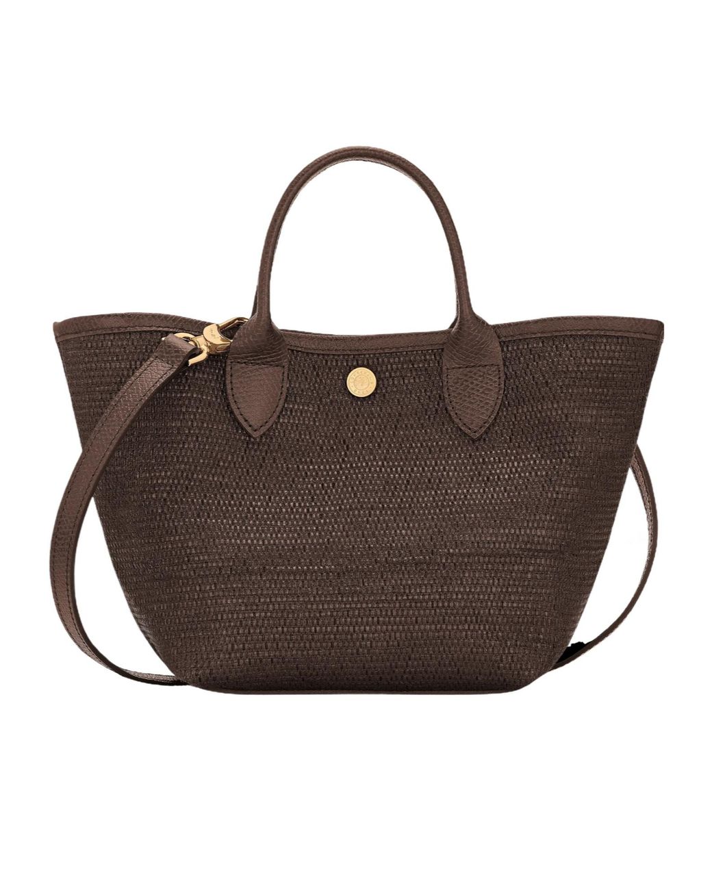 Longchamp Brown Le Pliage Collection Xs Basket Bag