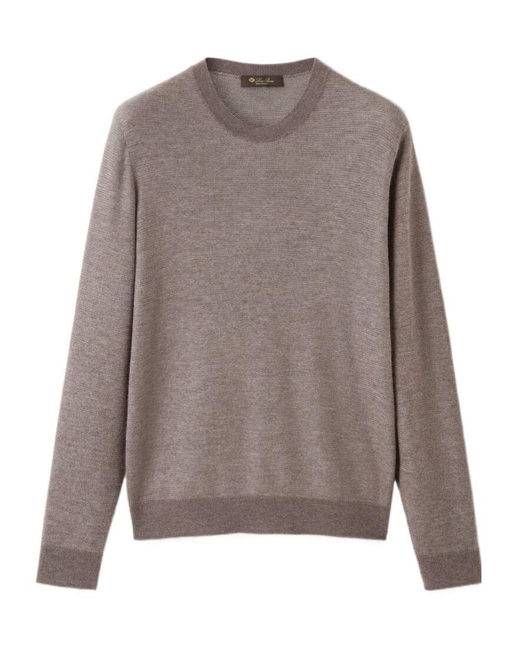 Loro Piana Gray Manipur Crewneck for men